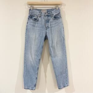 Everlane 90’s Cheeky Jean Organic Cotton Women size 24 Ankle Blue Wash